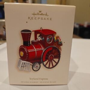 2008 "Toyland Express" Hallmark Keepsake Red Train Ornament